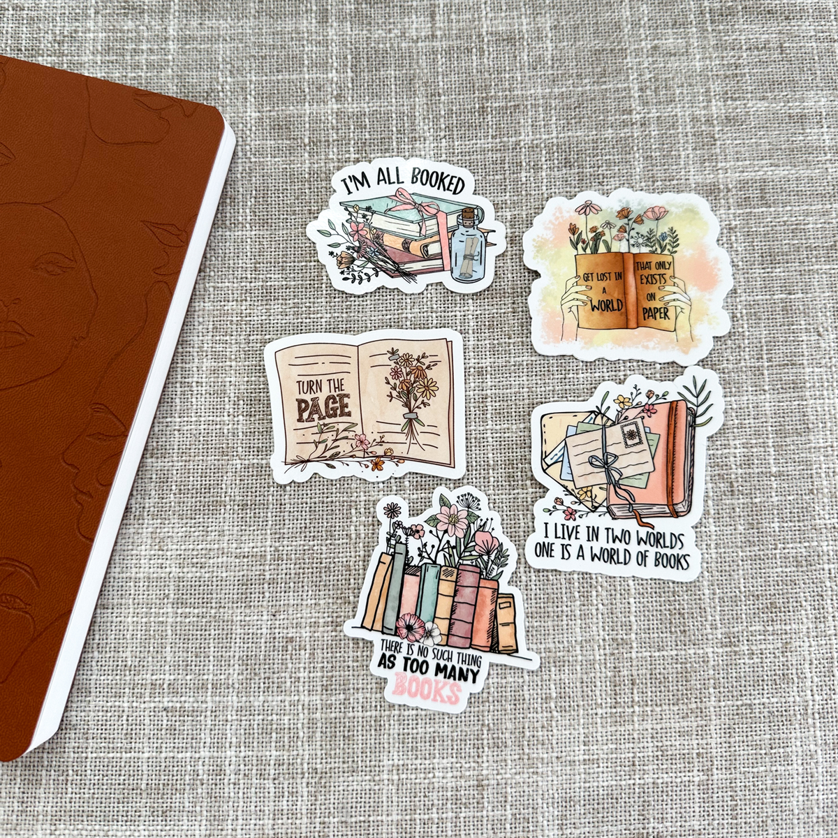 watercolor books sticker pack // piper + ivy – Piper and Ivy